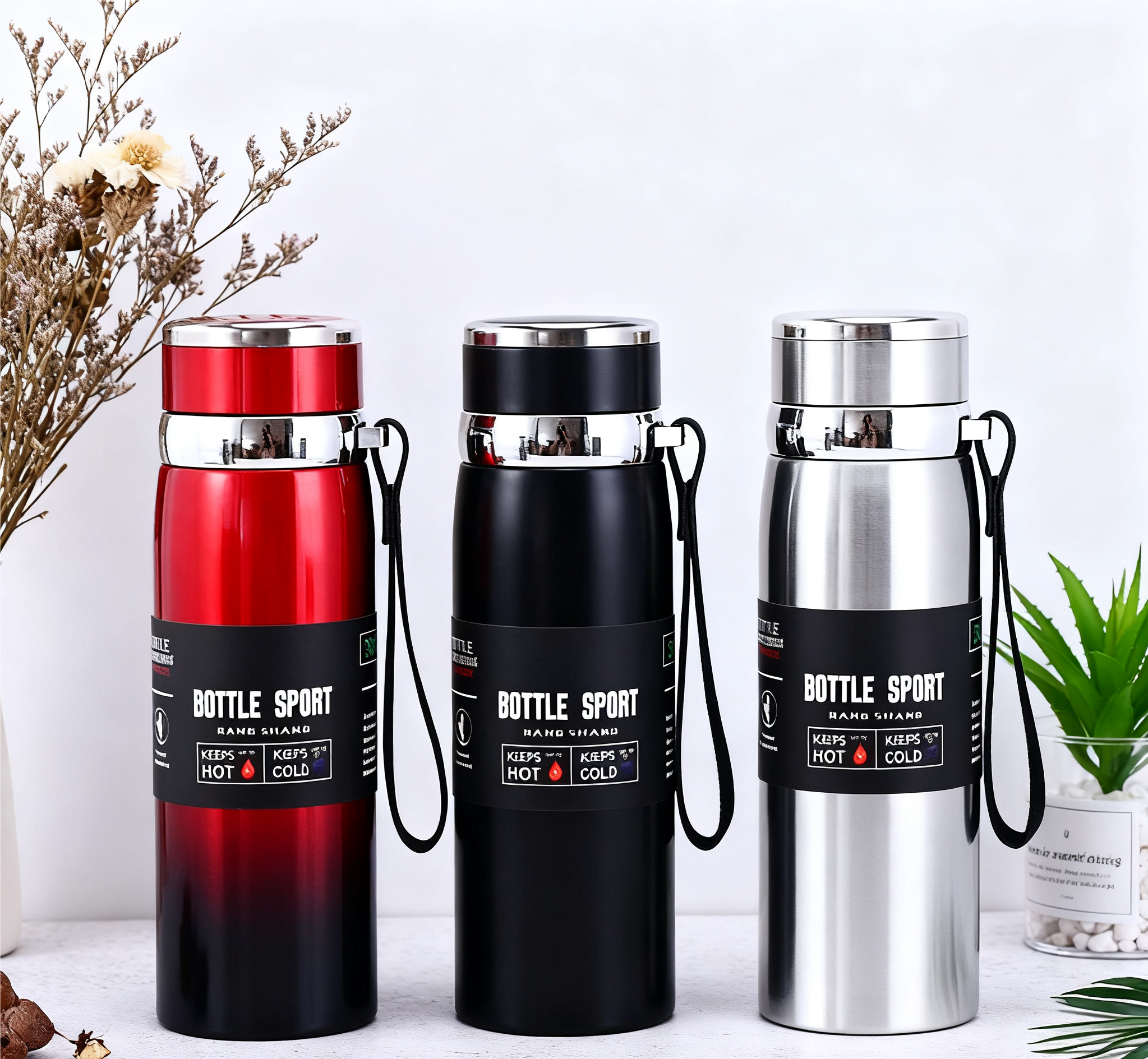 1L 保温水ボトル保冷温水ボトル魔法瓶水茶コーヒー魔法瓶ステンレス鋼魔法瓶ボトル