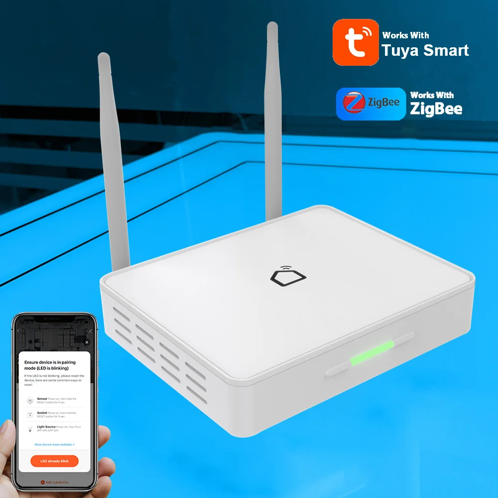 Tuya Zigbee 有線強化版ゲートウェイ スマート ホーム ハブ モダン ワンキー交換作業 Alexa ビッグハウス ヴィラ ホテル用