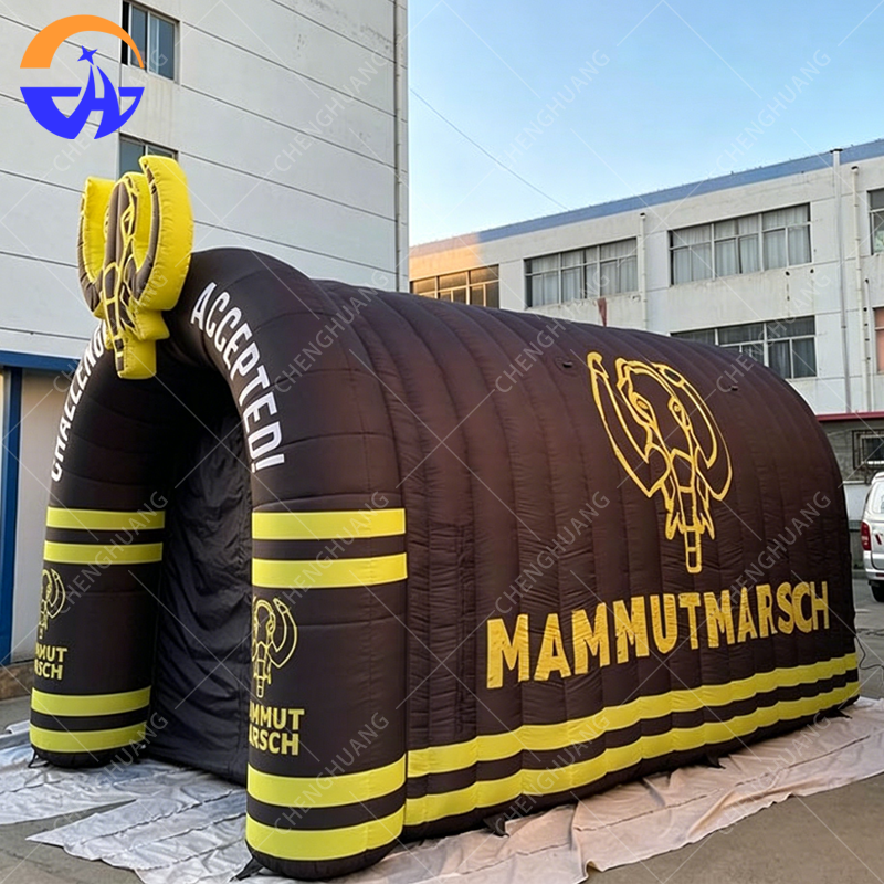 マンモスゾウのテーマのカスタマイズされたインフレータブル トンネル テント、イベント ディスプレイ用のカスタマイズされたインフレータブル テーマのトンネル テント