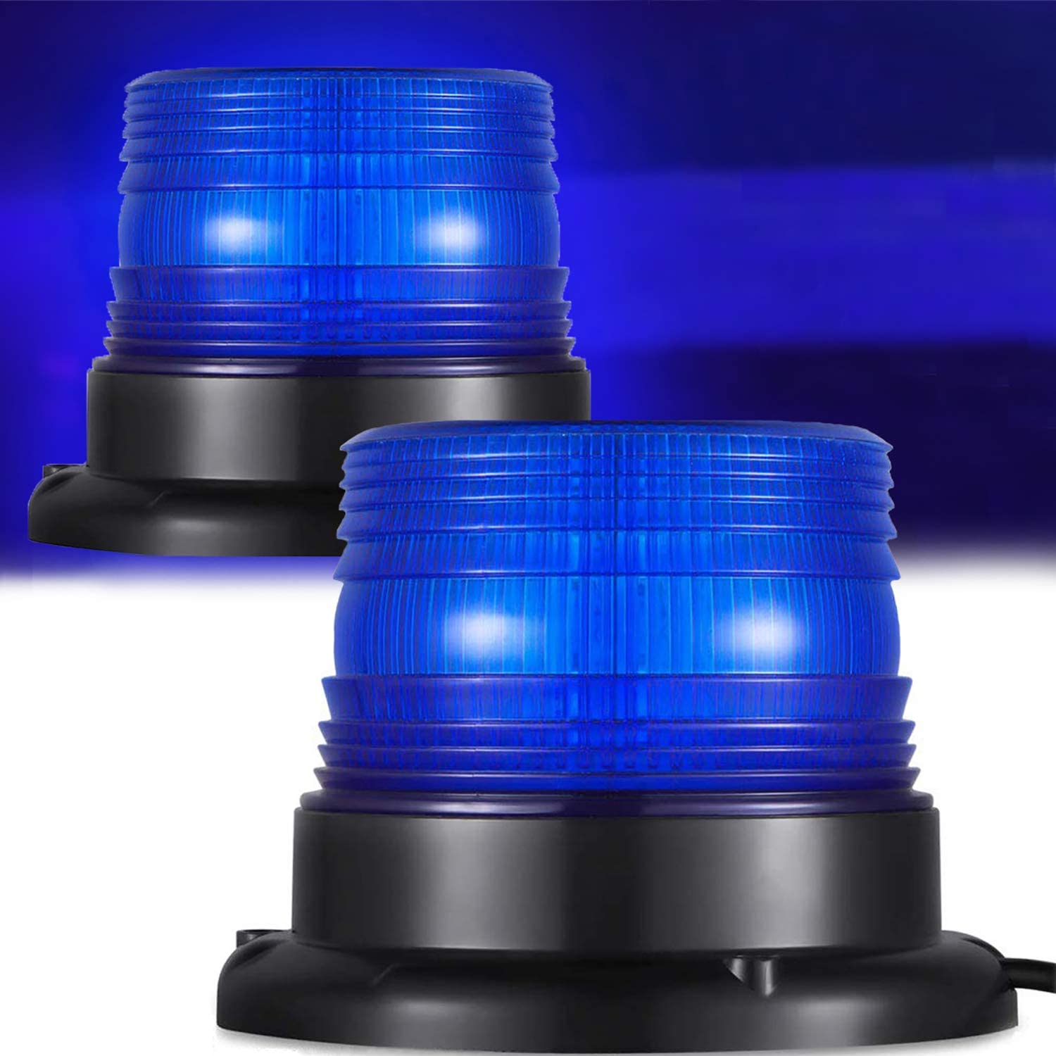 黄、青、赤 12 V/24 V 磁気搭載車両車 LED ストロボ警告灯警察点滅ライト LED 緊急灯ビーコン