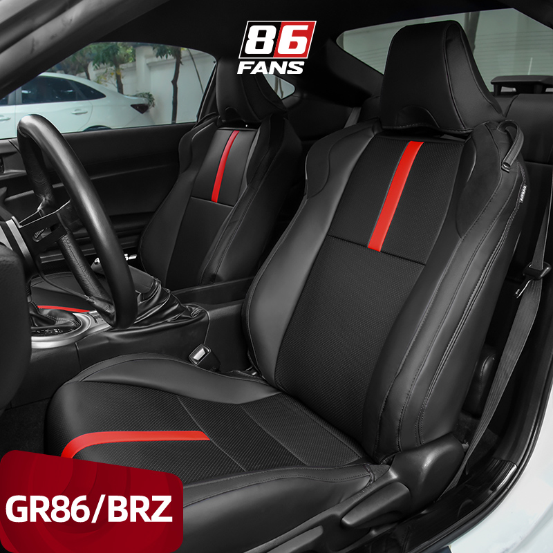 トヨタ GR86 スバル BRZ 2013 2014 2015 2016 2017 2018 2019 カスタムカーシートカバープロテクタークッションパッドフルサラウンドブラック