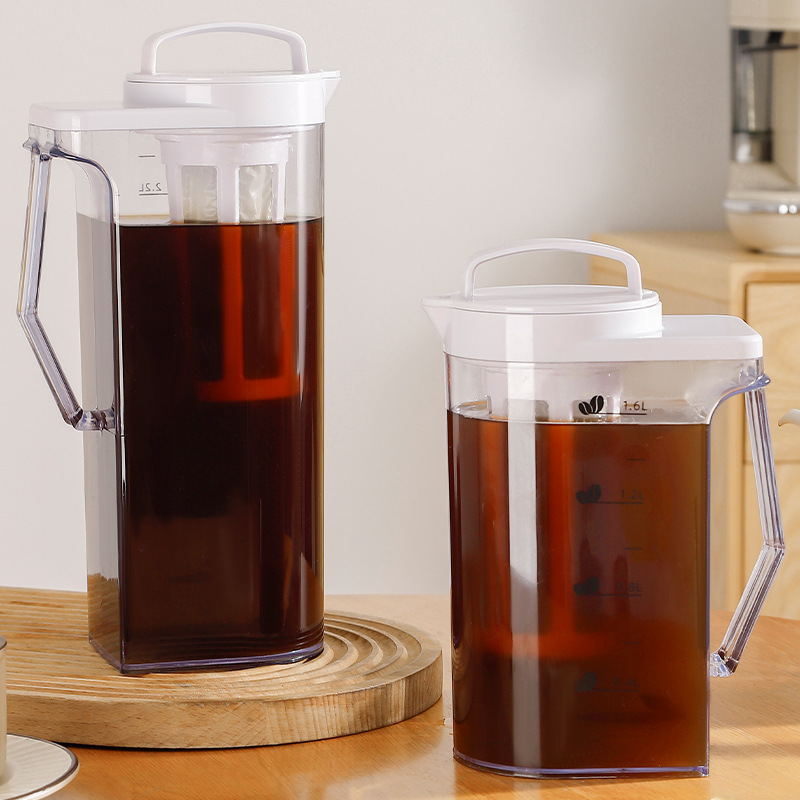大容量プラスチック水出しコーヒーメーカーポットアイスティー浸出水醸造キッチン機器用