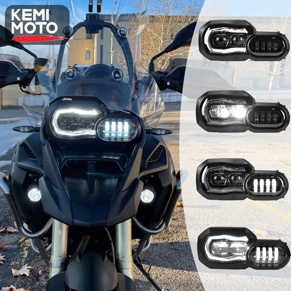 E9 マークヘッドライト LED ライト BMW F650GS F700GS F800GS ADV Adventure F800R オートバイライト完全な LED ヘッドライトアセンブリ