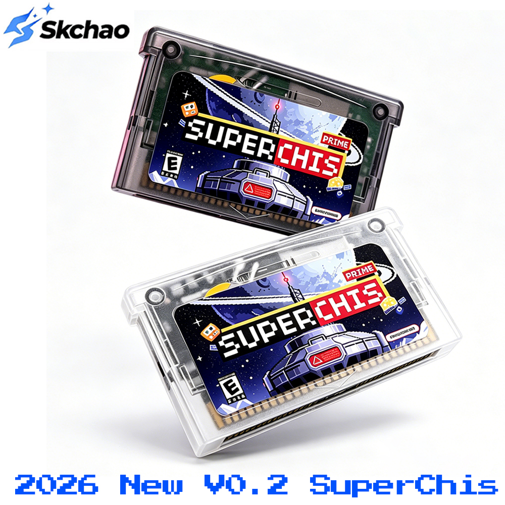 SuperChis Prime ゲームカート GBA/GBA SP/NDS/GB プレーヤー Chiscart ゲームカートリッジ SDRAM NOR フラッシュ SuperFW 対応ゲームフラッシュカード