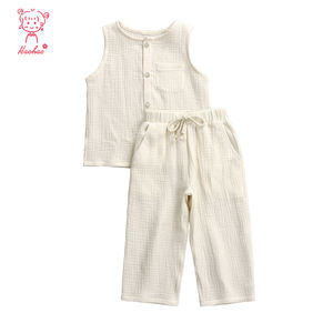 男の子と女の子向けの綿100％の子供用半袖ツーピースパジャマ（卸売）