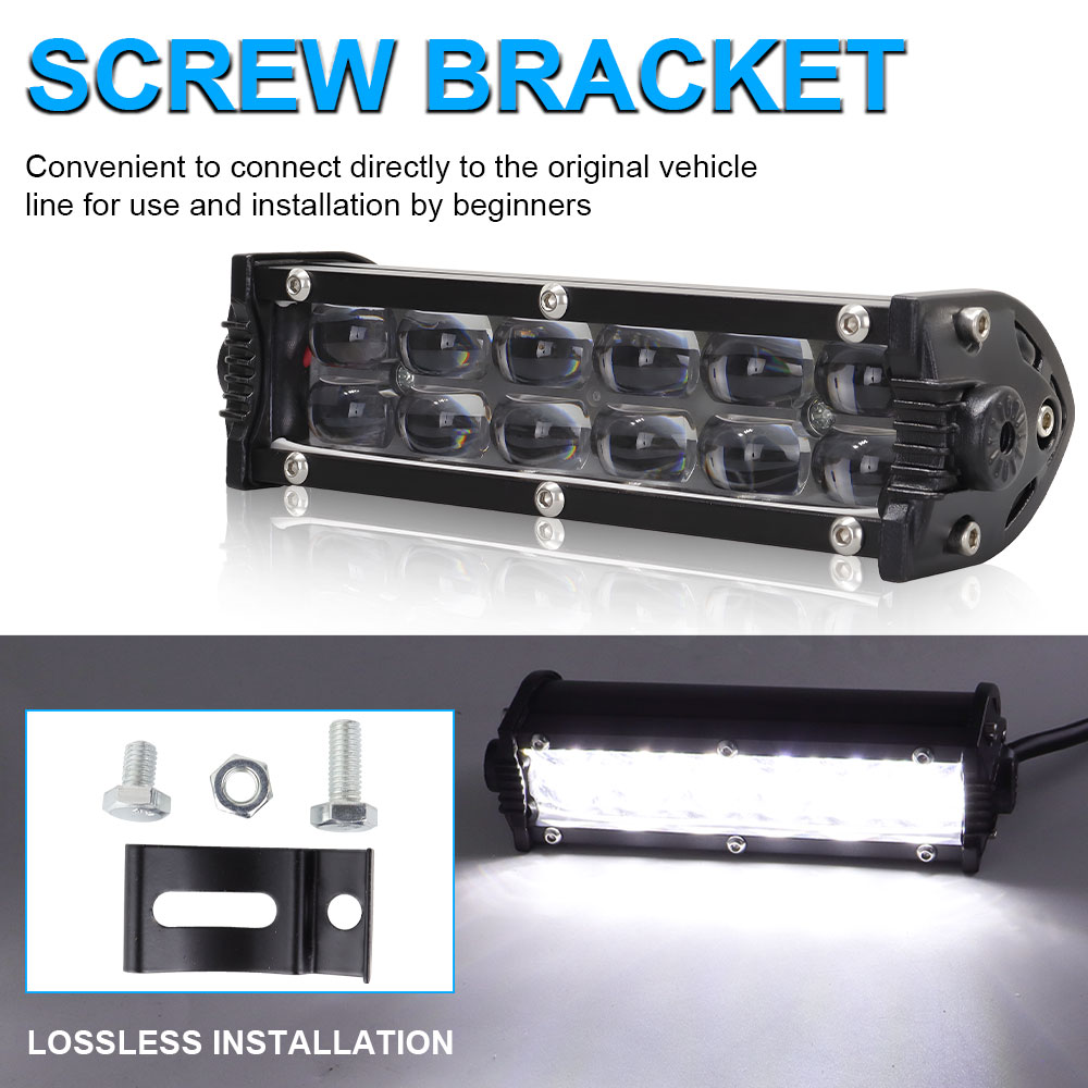 8 "14" 22" デュアル行 Led ワークライトスポットフラッド SUV ATV ピックアップトラック車 4x4 4wd オフロード LED ルーフライトバートラクター 12V 24V
