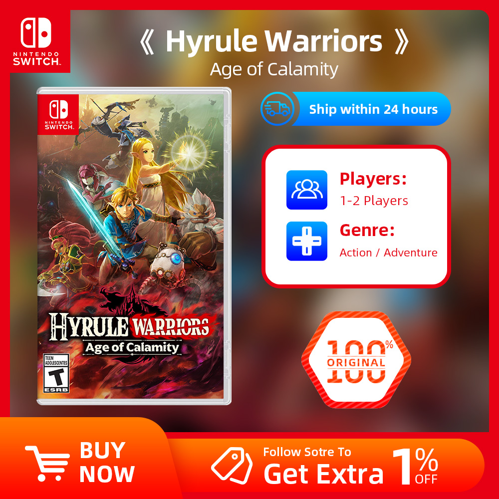 Nintendo Switch ゲームセール - ハイラル戦士: 厄災の時代 - オリジナル ゲーム カートリッジ 物理カード アドベンチャー (Switch OLED 用)