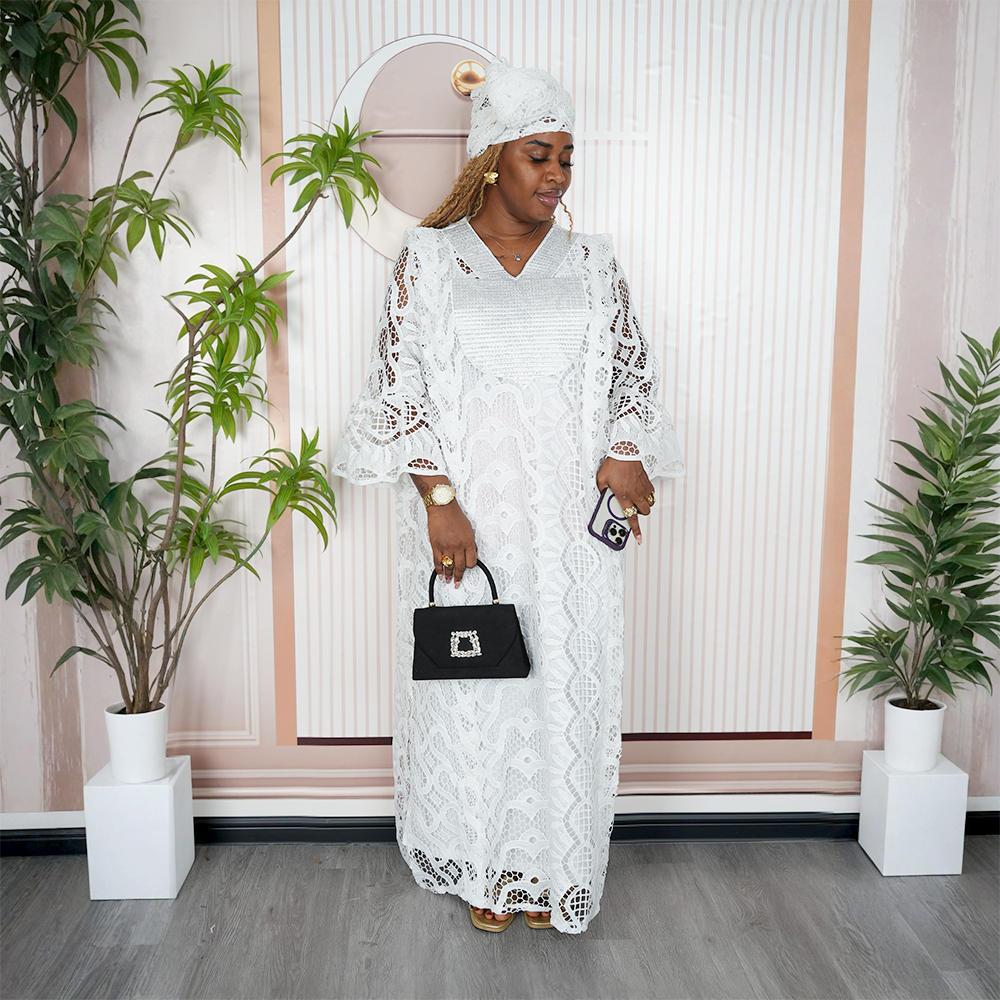 African Dresses for Woman Turkey Dresses for Woman Luxury Elegant 2024 Robe Africaine Musilm Lace Boubou Africain Femme قفطان مغ