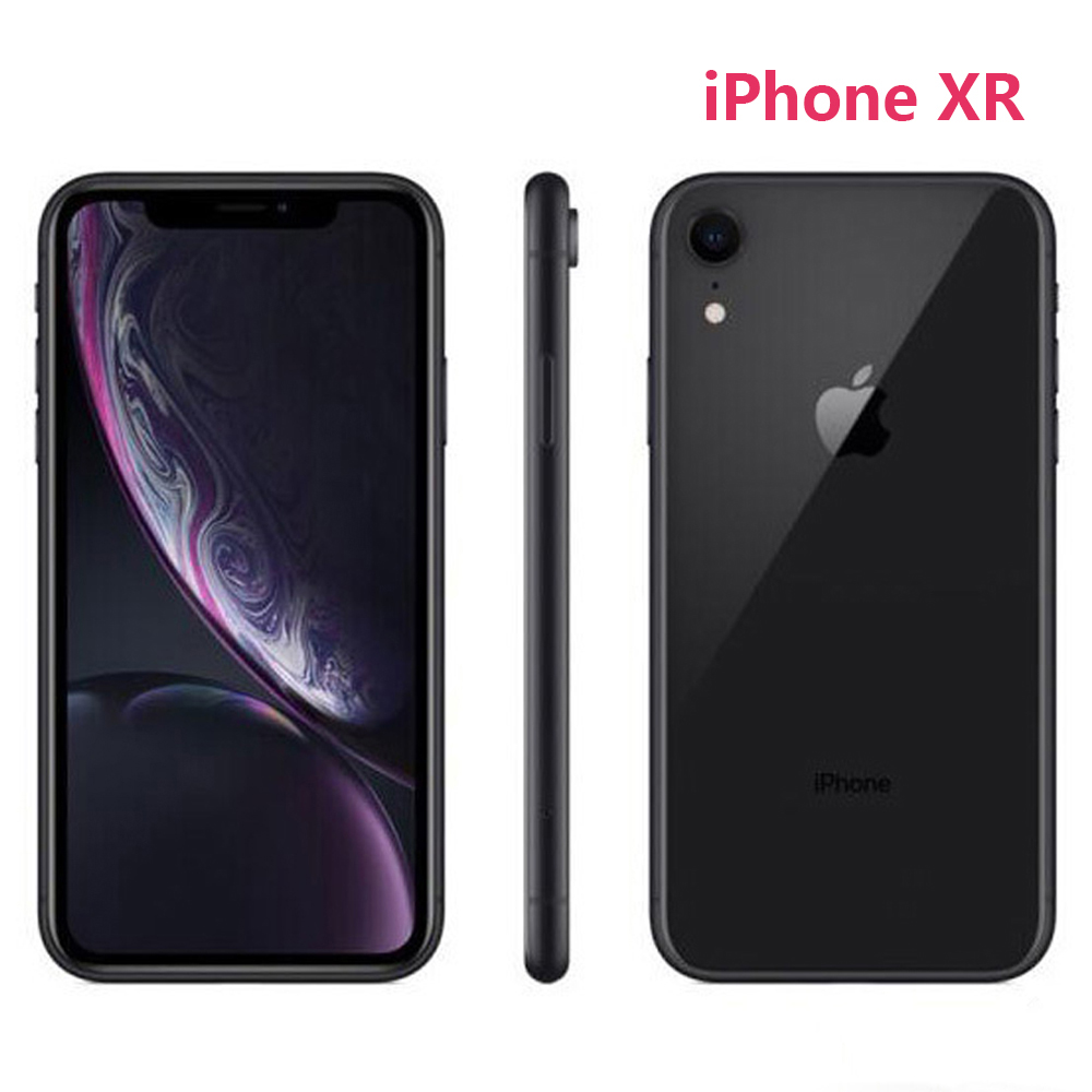 Apple iPhone XR 3G 4G LTE 携帯電話オリジナルロック解除顔 ID 6.1 "網膜 3GB RAM 64GB/128GB ROM 12MP IOS 携帯電話