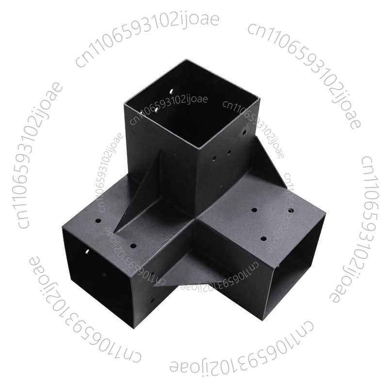 重合金鋼パーゴラキット 4インチ x 4インチ (実際の3.6インチ x 3.6インチ) 木材用の3ウェイブラケット付き、DIYパーゴラブラケットに適したFPergolas