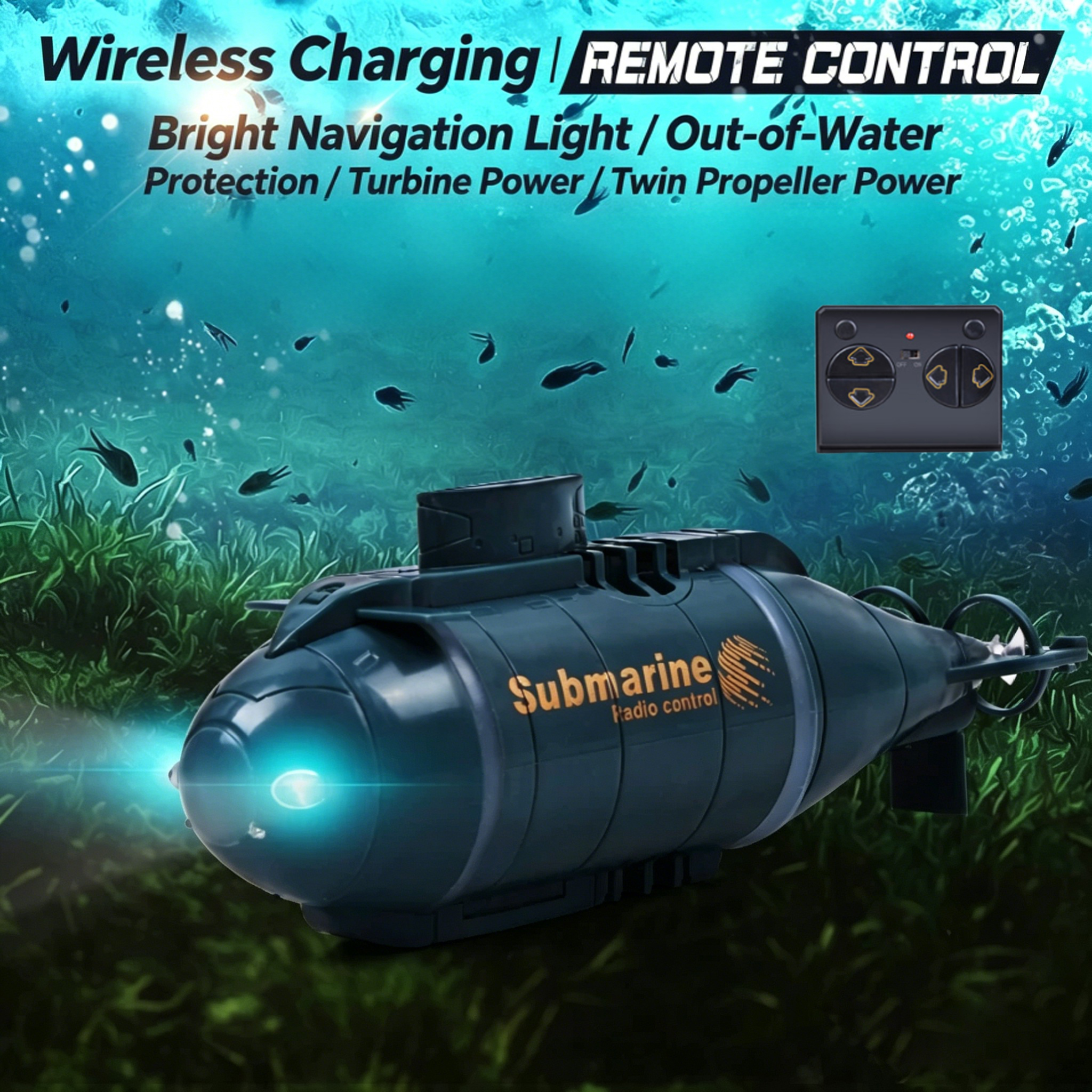 ミニ RC 潜水艦リモコンスピードボートデュアルモーター船電気防水ダイビングモデル屋外おもちゃ子供男の子の誕生日プレゼント