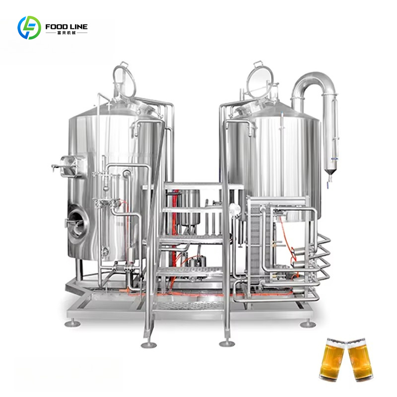 2000L醸造ラインまでのカスタマイズされた標準的な鋼鉄マイクロ ビール醸造所装置50L