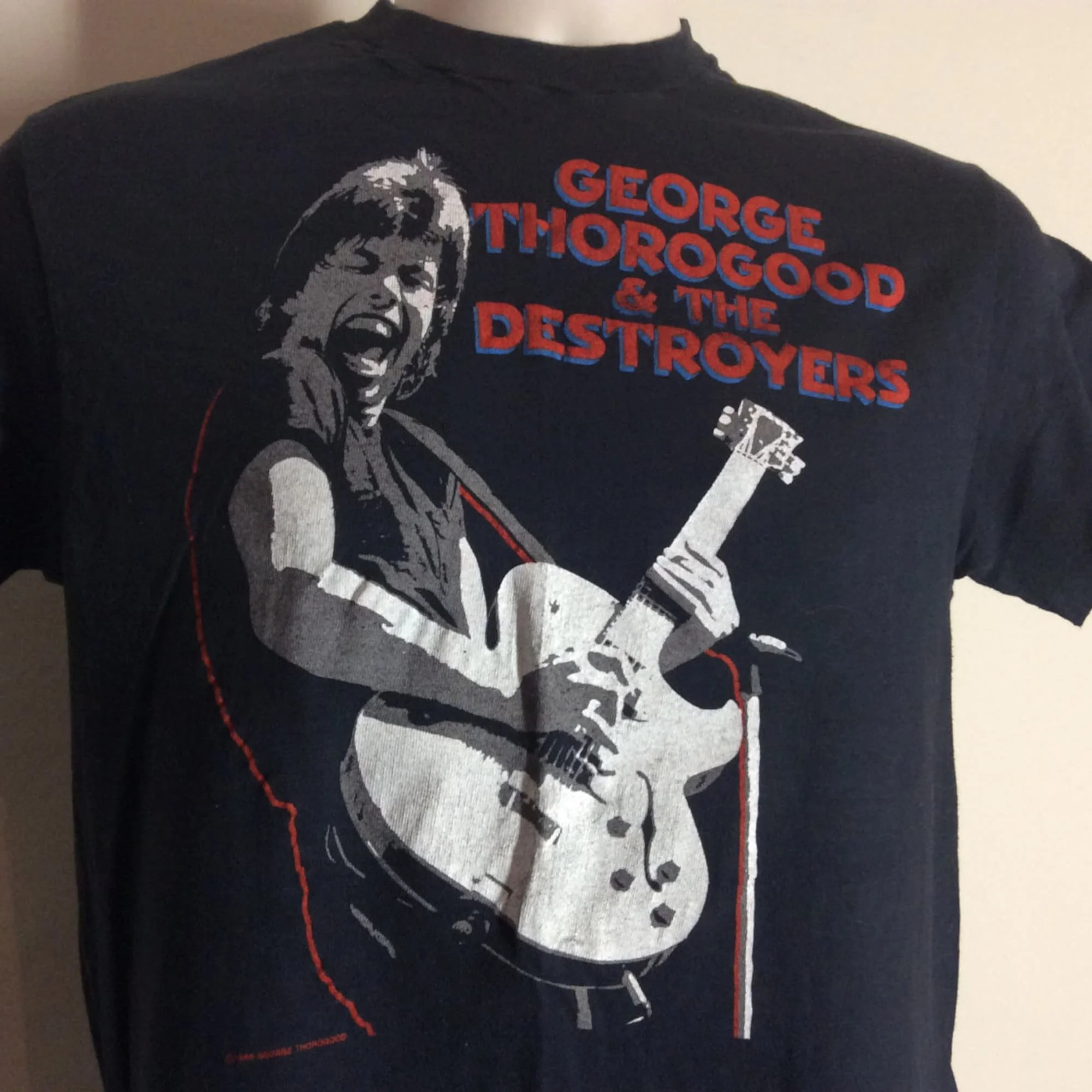 VTG 1985 ジョージ ソログッド アンド ザ デストロイヤーズ コンサート Tシャツ S/M 80 年代クラシック ロック マーベリック ツアー
