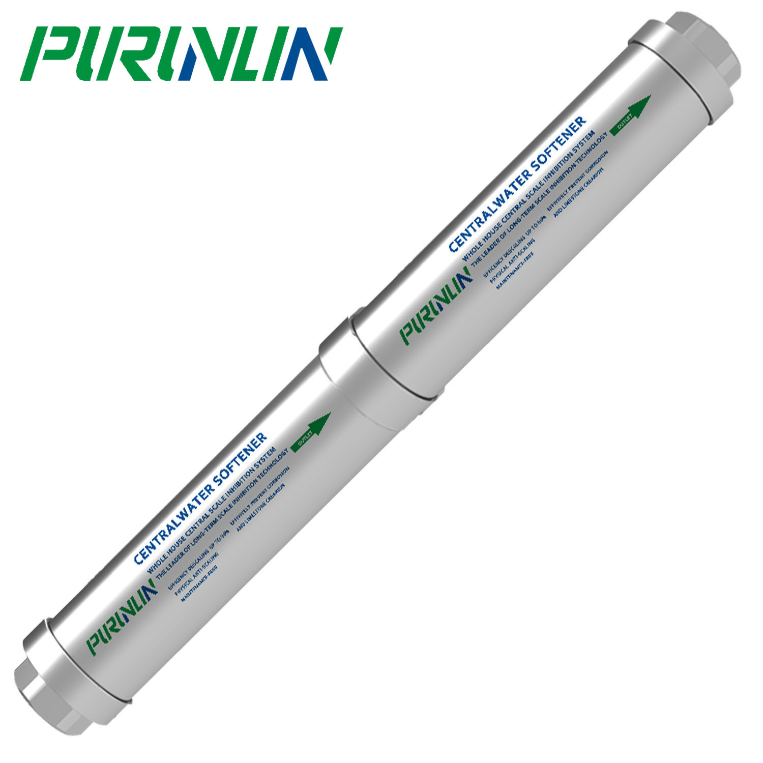Purunlin PRL406 効率的なスケール除去のための中央軟水システム スケール腐食および硬水に対する高流量耐性