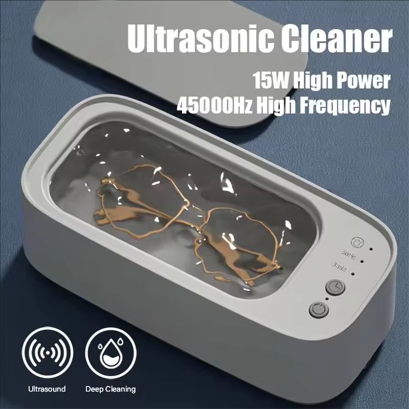 新しい超音波クリーナー 45000Hz USB 充電式ポータブル高周波振動メガネジュエリー洗浄機家庭用