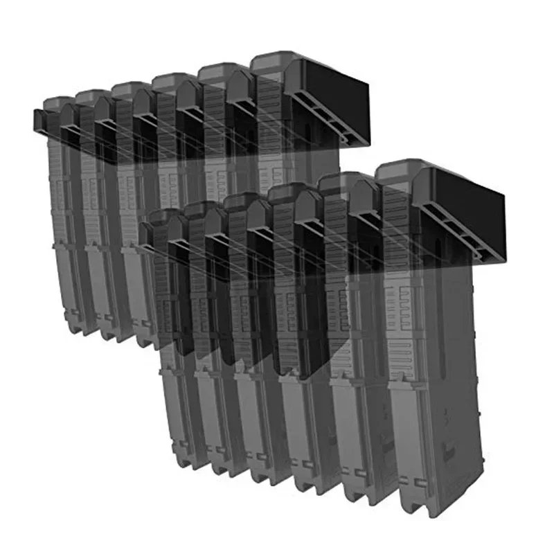 戦術弾薬クリップホルダー 6 スロット標準 AR15 PMAG 壁マウントマガジンホルダーバックアップ収納ラック狩猟エアガンアクセサリー