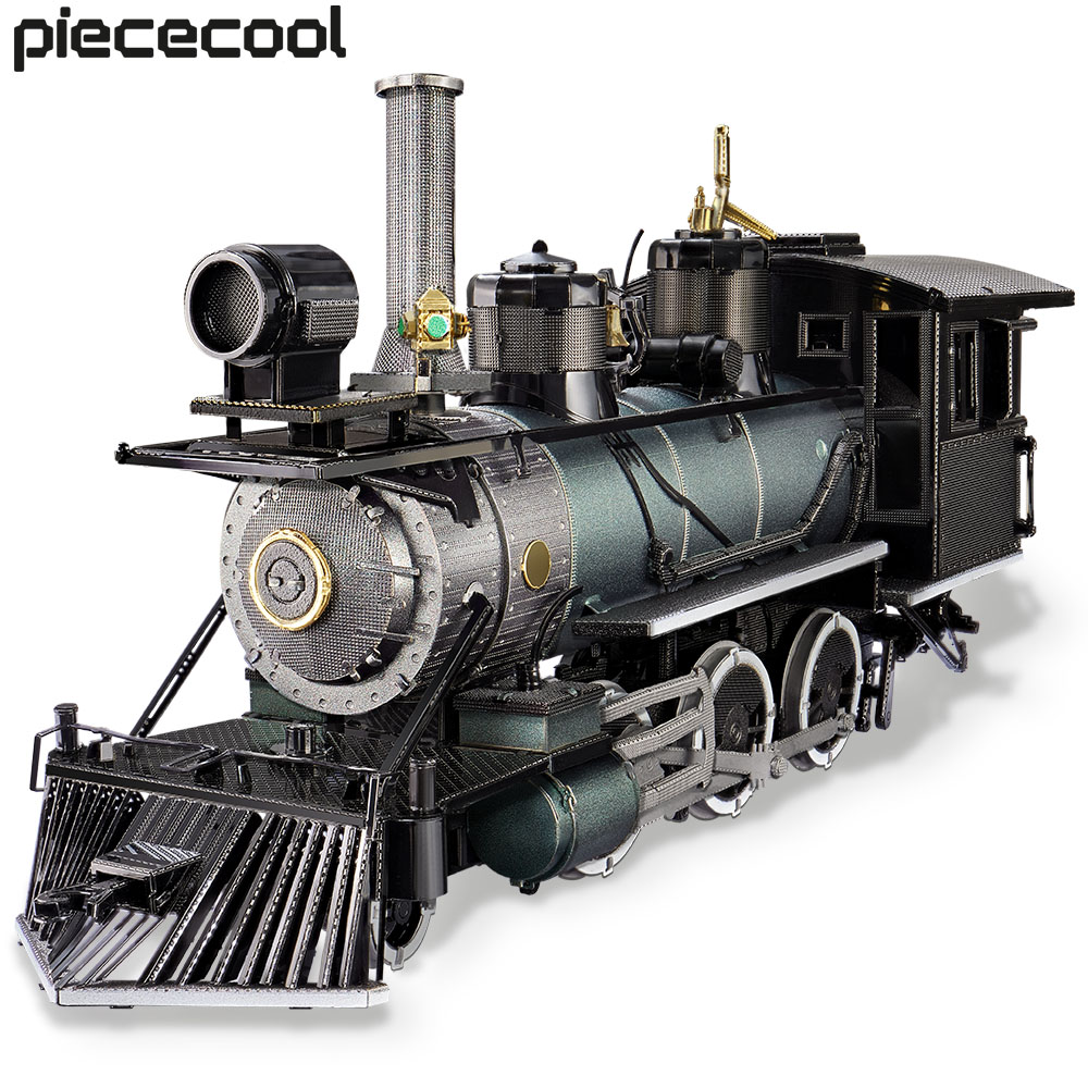 Piececool パズル 3D 金属モーグル機関車 282 個組立モデル構築キット DIY おもちゃ大人用