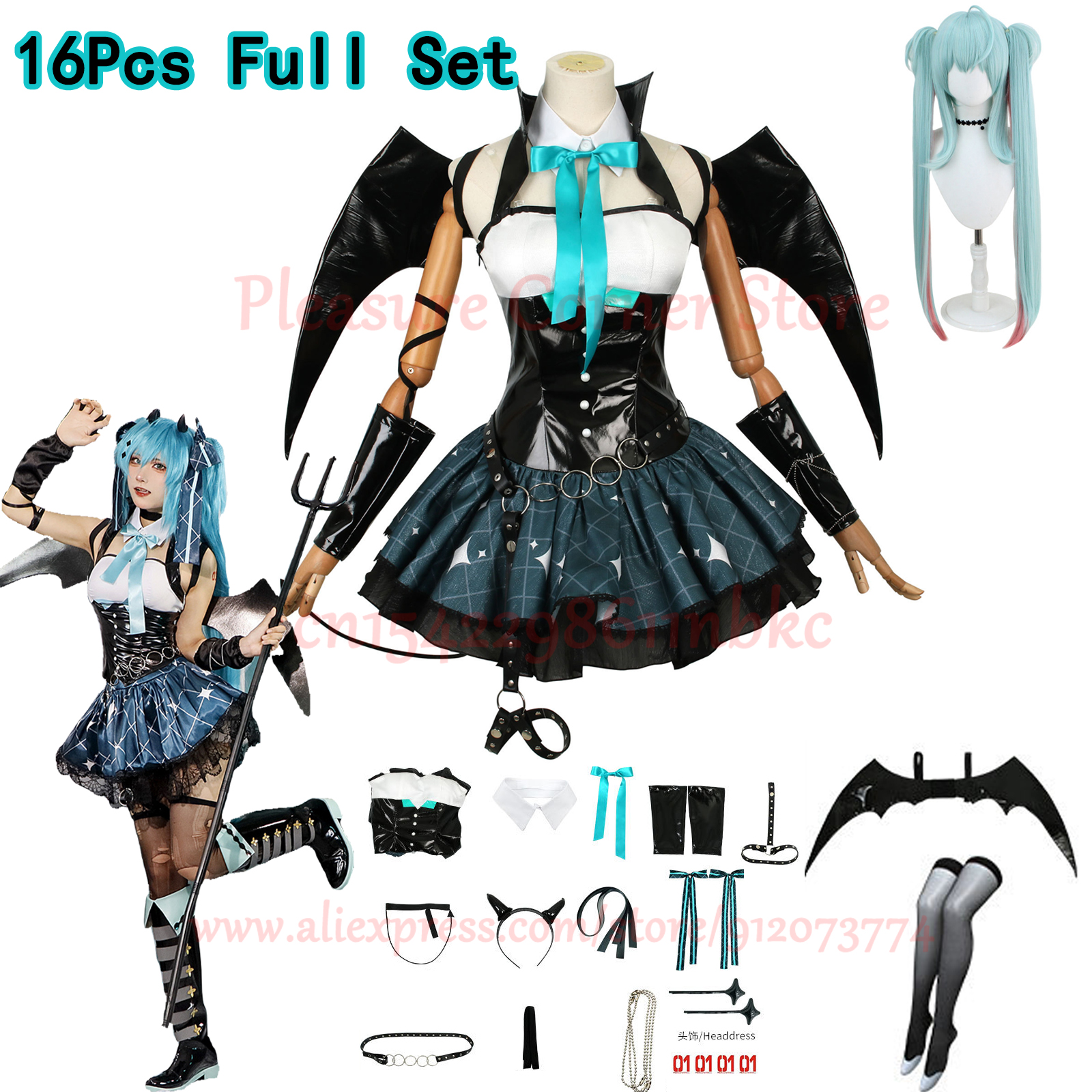 悪魔ミクコスプレラスカル衣装ミク×ラスカル小悪魔ハロウィンミク悪役ラスカルファンアートラスカル衣装ミクコスプレ