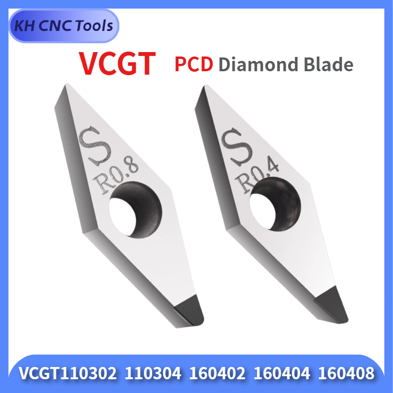 VCGT110302 PCD/VCGT110304 PCD/VCGT160402 PCD/VCGT160404 PCD/VCGT160408 PCD アルミ用多結晶ダイヤモンドブレード工具