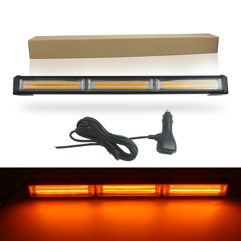 13 インチ LED ストロボ ライト バー COB ストロボ点滅ライト 12V 24V 交通アドバイザー ストロボ ライト バー LED 警告交通方向