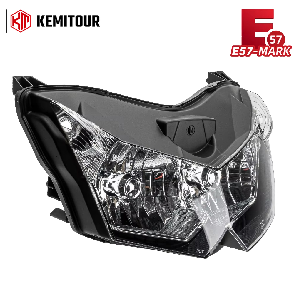 カワサキ Z750 ZR750L 2007-2010 Z1000 ZRT00B 2007-2009 ヘッドライト E-マークオートバイヘッドランプアセンブリハウスフロントライト E57