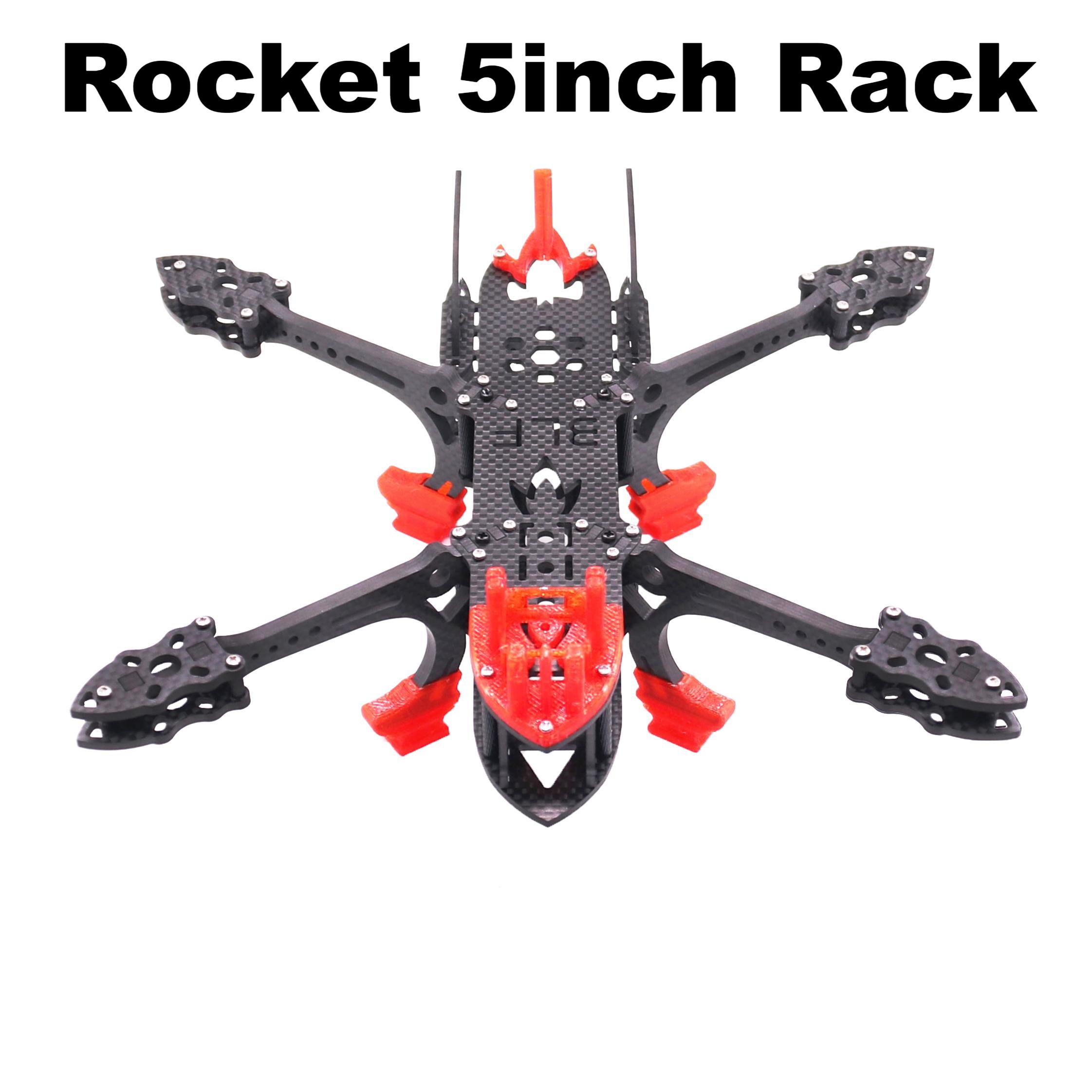 B-CUBE Rocket 5inch FPV Drone Frame Kit Carbon Fiber Racing Quadcopter Freestyle INAV Beatflight F722 Ardupilot Flight Control