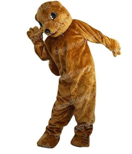 新大人ブラウングラウンドホッグマスコット衣装ハロウィンクリスマスドレス全身小道具衣装マスコット衣装