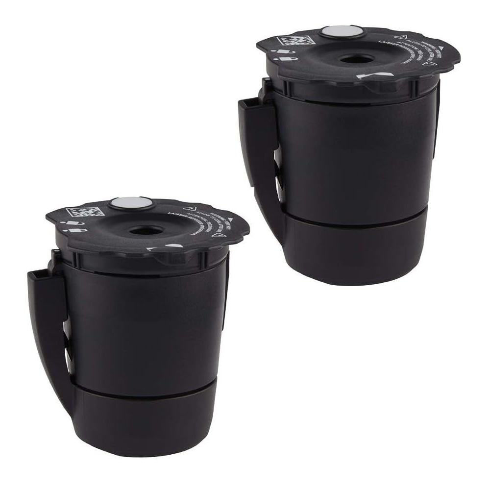 2 パックユニバーサル再利用可能なコーヒーフィルター詰め替え可能な挽いたコーヒーフィルター Keurig My K-Cup 2.0 ホームコーヒーメーカーと互換性あり
