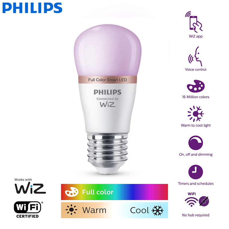 フィリップス WiZ 4.9W E27 P45 Wi-Fi
