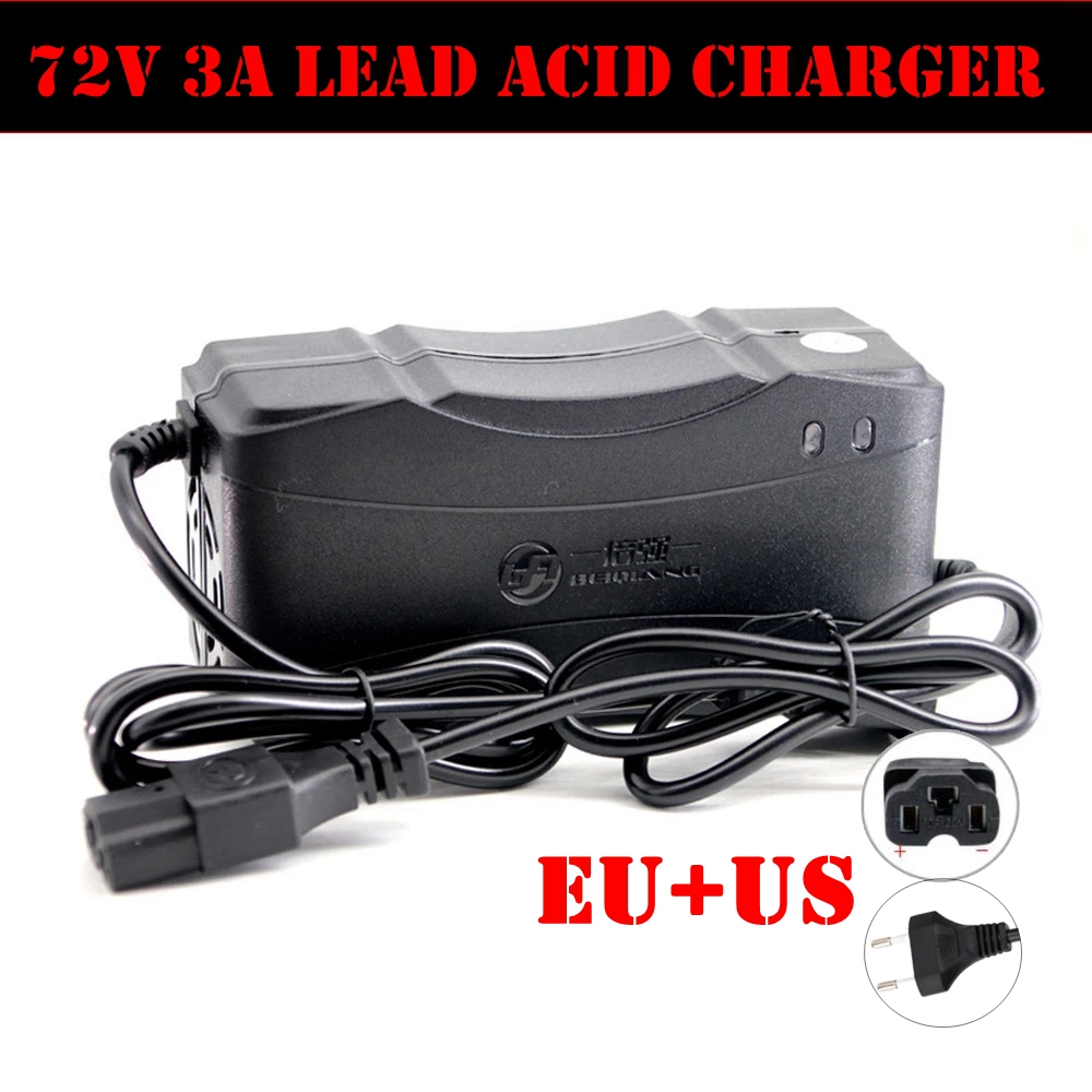 72V 20AH スマート充電器充電式鉛酸バッテリー電源充電アダプタ充電器電気自動車 DC 89V 2.8A EU 米国プラグ