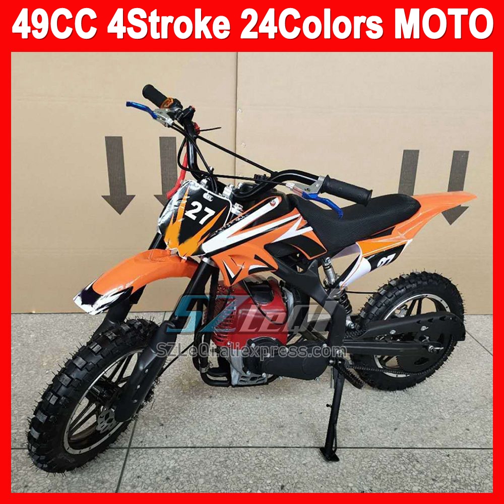 49 50 CC 4 ストローク ATV オフロードバイク小型ミニチュアミニタイプマイクロコードフォースパワー MOTO ダートバイクガスレースオートバイ