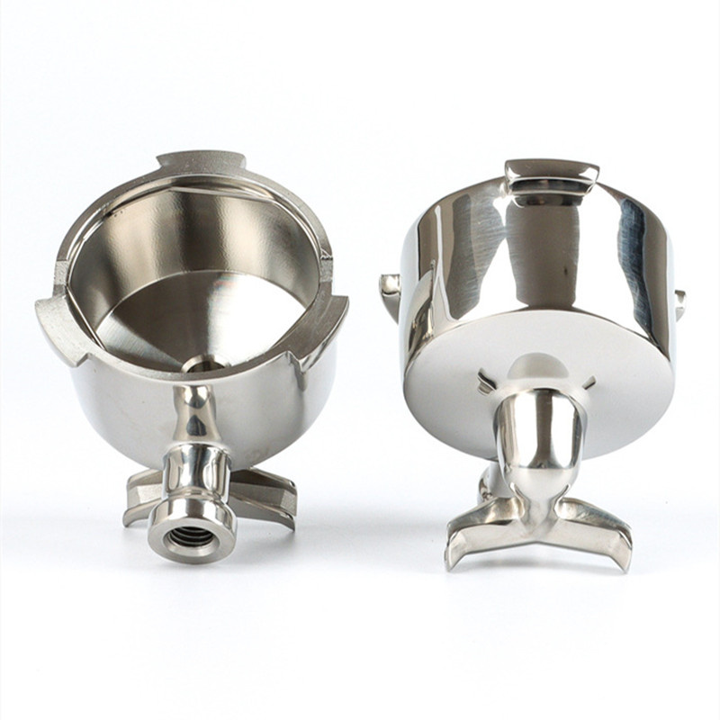 底なしポルタフィルター 51 ミリメートルダブル注ぎ口デロンギ EC680 EC685 2 カップフィルターバスケットコーヒーアクセサリーエスプレッソマシン
