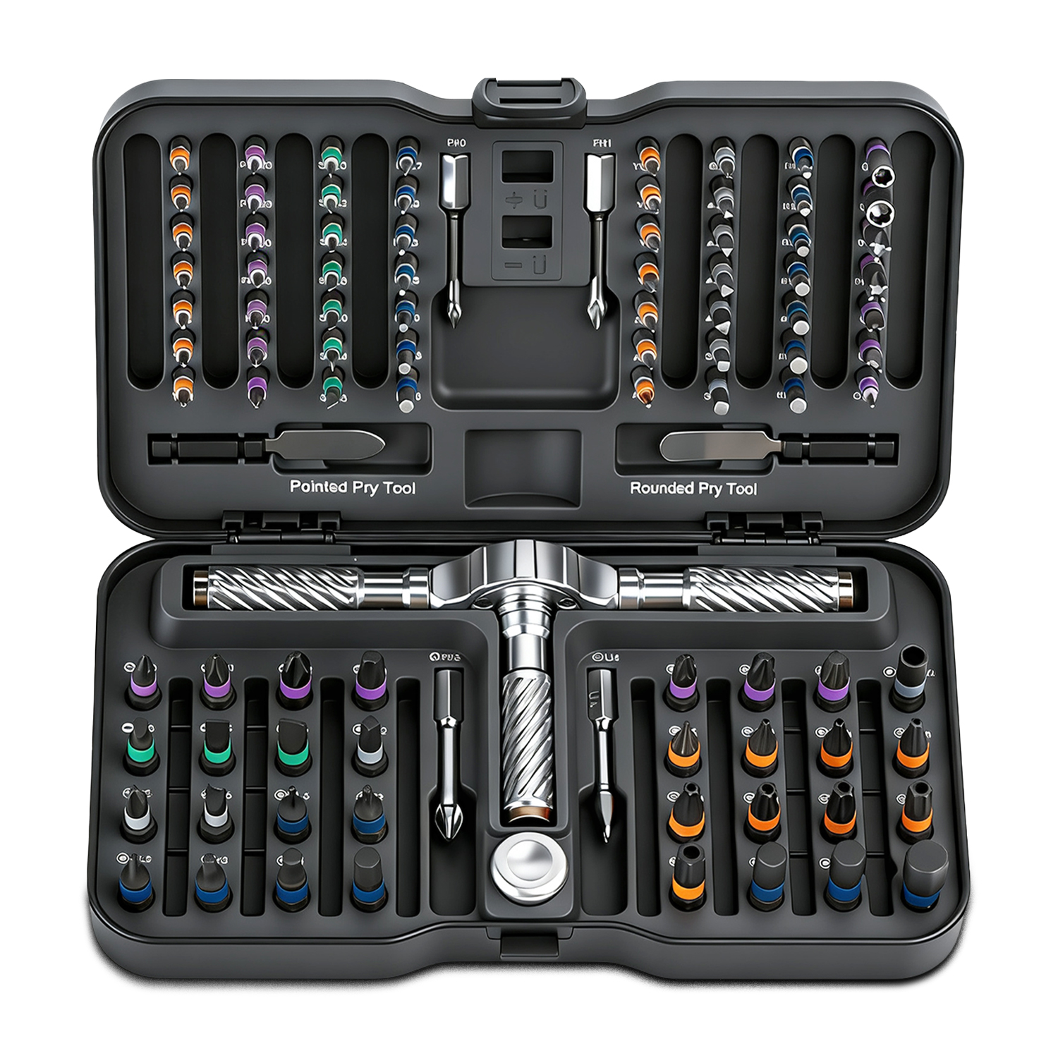 VMAN 100in1 多機能ラチェットドライバーセットマルチ磁気ビットミニ修復ツールキット家庭用ツール PC