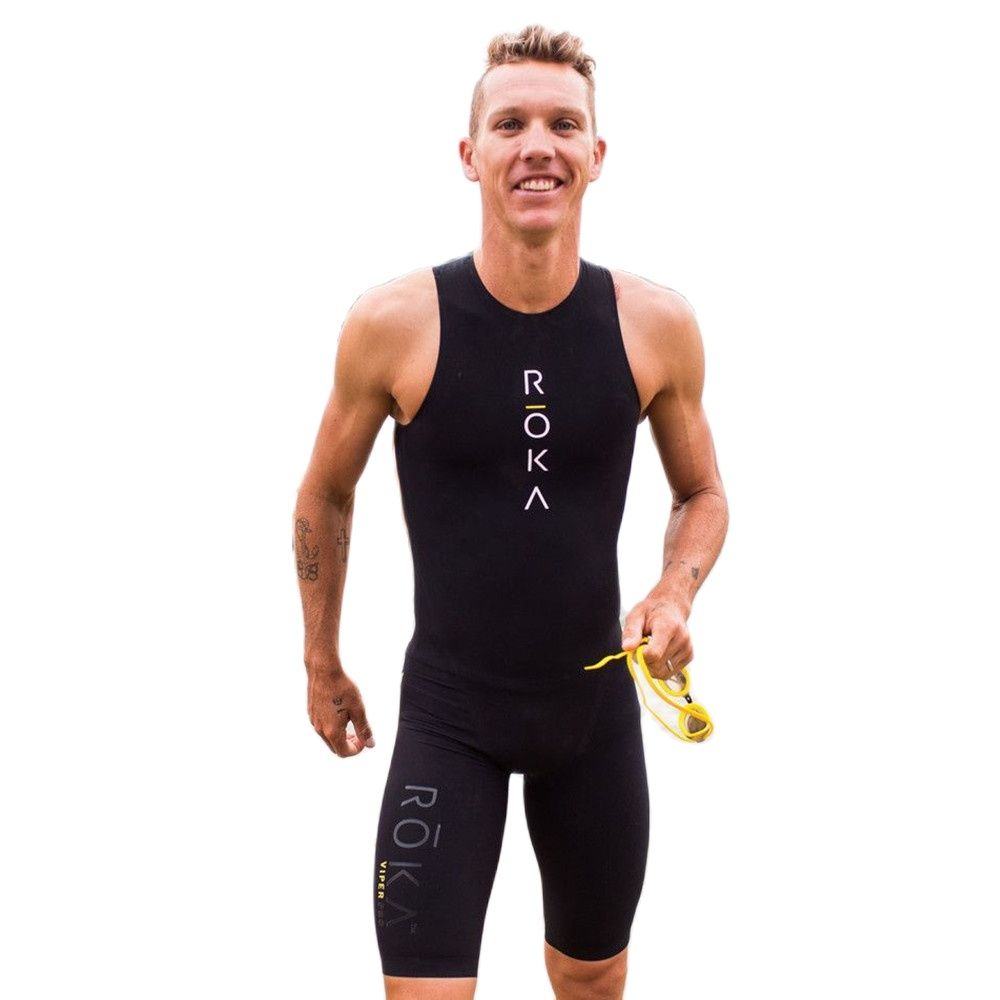 Roka トライアスロンメンズノースリーブ水泳とランニングスポーツウェアボディスーツ屋外タイツスキンスーツ 2022 新