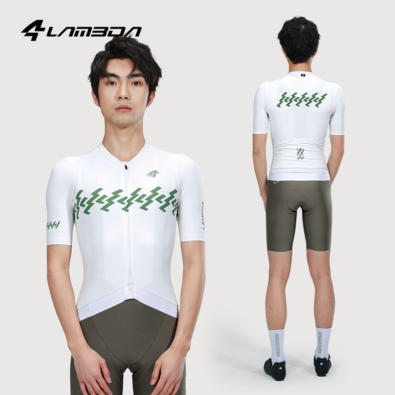 LAMEDA メンズ春夏スリムフィット速乾半袖サイクリングジャージロードバイクプロフェッショナル通気性服ポケット付き