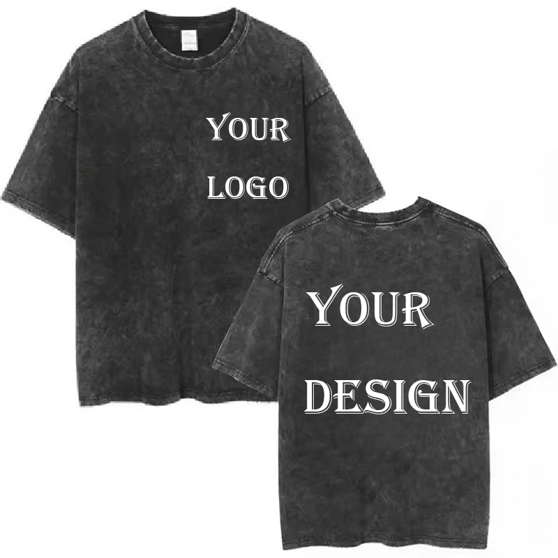 ユニセックス綿洗浄 Tシャツカスタマイズプリント Tシャツ原宿トップ DIY あなたのような写真やロゴ Tシャツファッションカスタムトップ