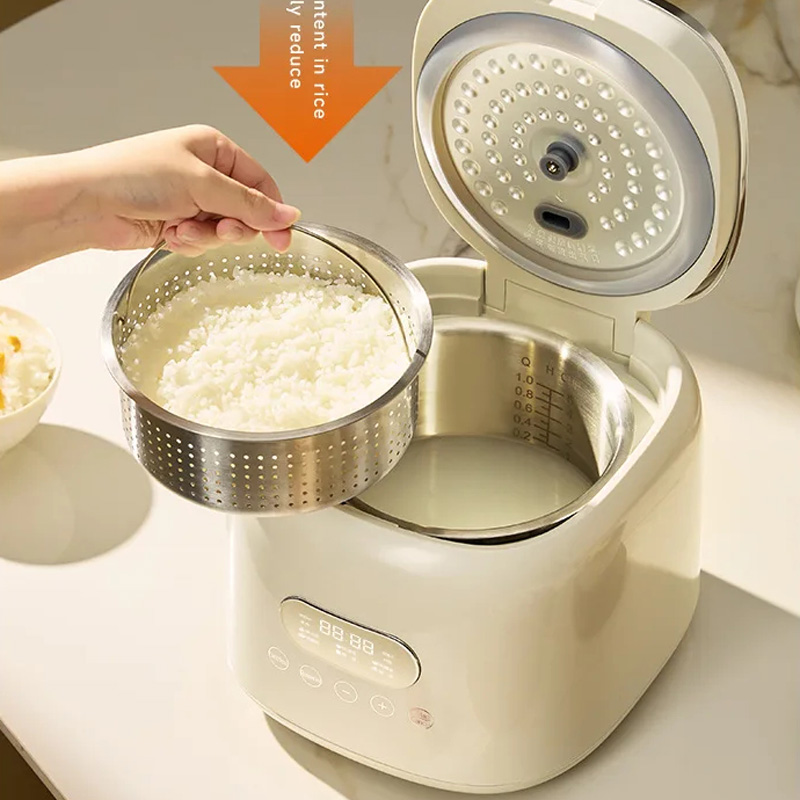 2.5L スマート炊飯器 8 インテリジェントプログラム 400 ワットマルチクッカー低糖炊飯器 24 時間タイマー電気炊飯器フードウォーマー