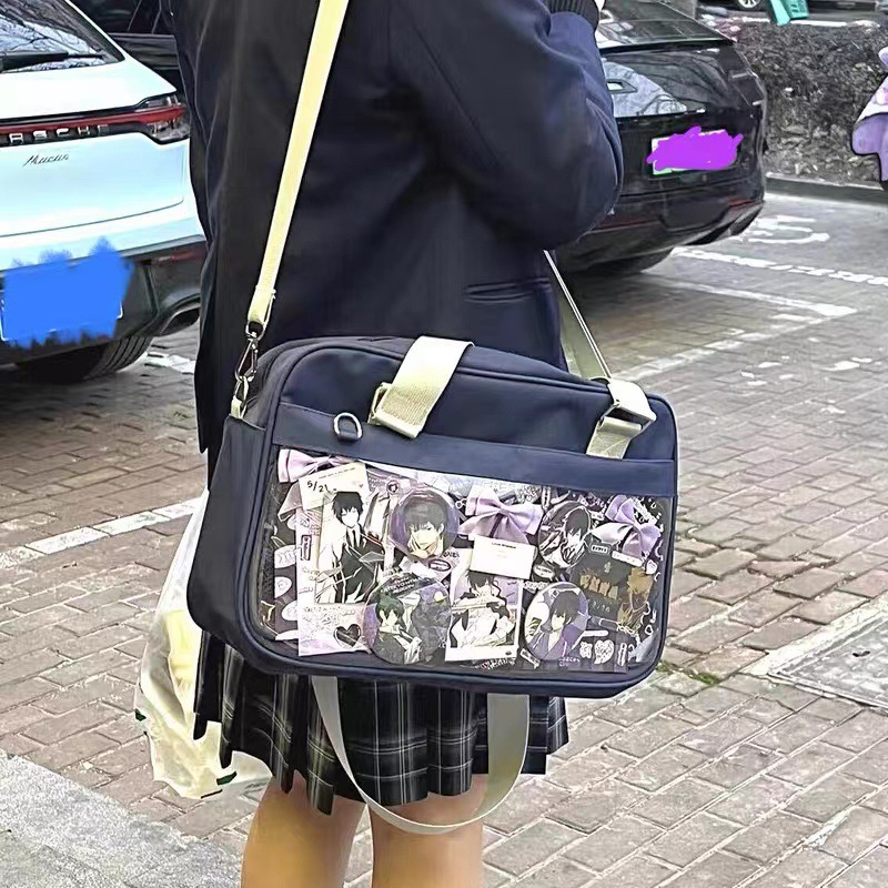 原宿 Ita バッグアニメガール JK 制服ショルダーバッグコスプレメッセンジャー通学大容量通勤和風ハンドバッグ