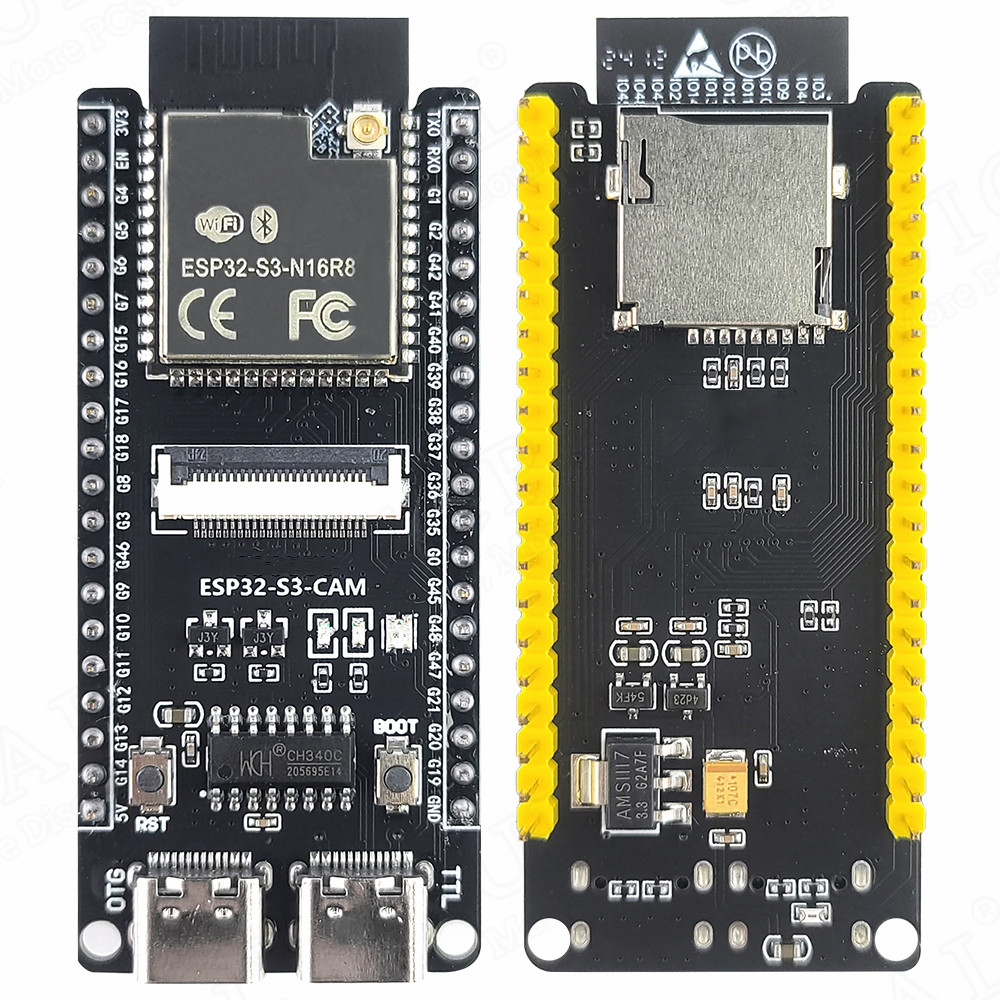 ESP32-S3 Development Board with 2.4G Extend Wifi Module for Camera Module OV2640 8MB PSRAM 16MB FLASH ESP32S3 N16R8 CAM Type-C