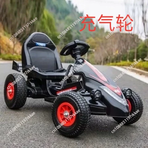 男性も女性も乗れる子供用電動四輪ゴーカート、リモコンカー、インフレータブルホイール、オートバイ