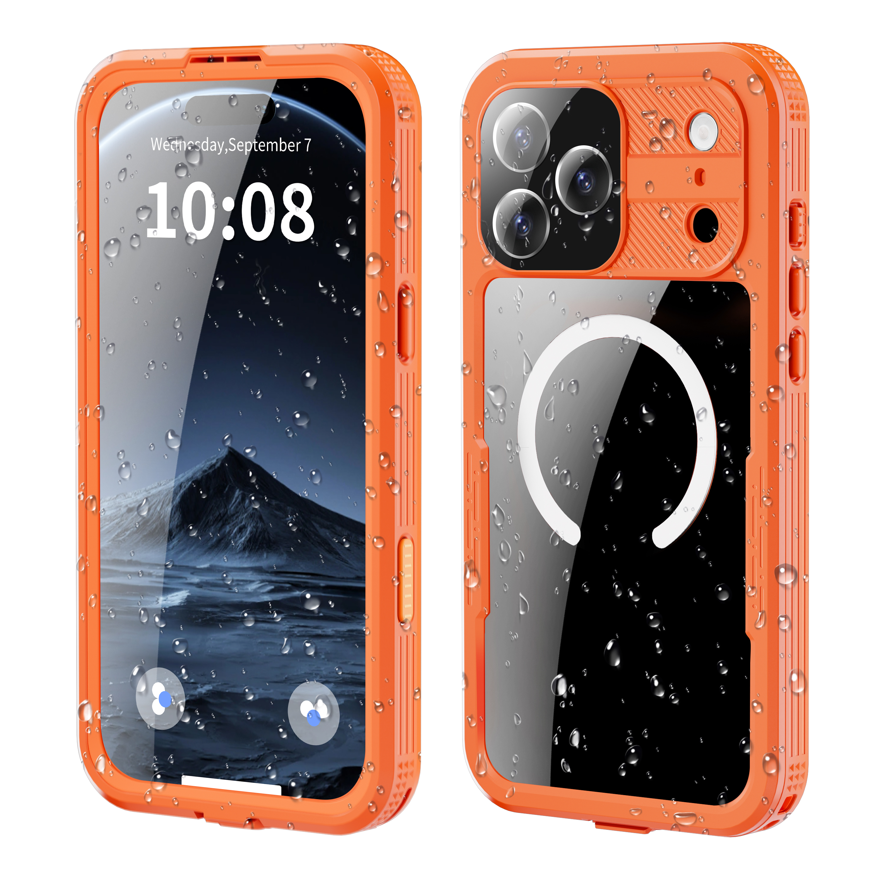Shellbox IP68 磁気防水電話ケース 水泳用