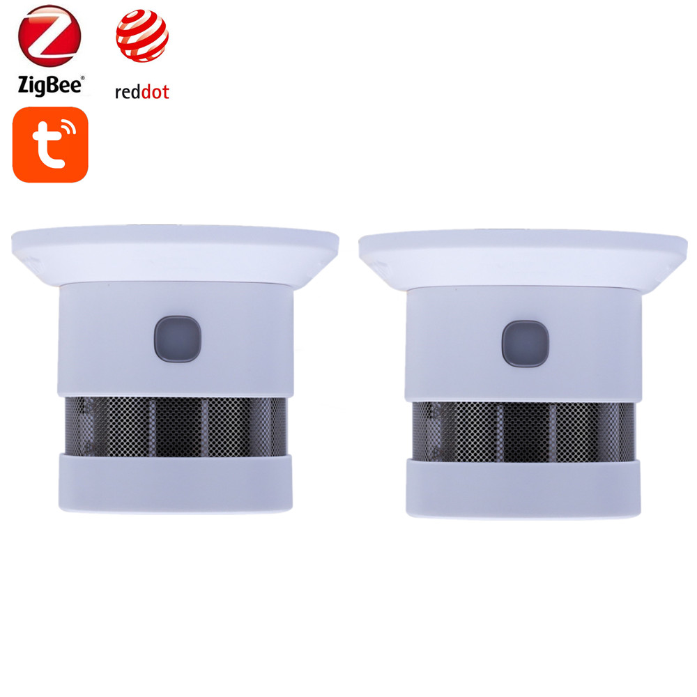 Tuya スマート Zigbee 煙探知器 85dB ビッグサウンド火災予防センサーシーンリンケージはホームアシスタントと Zigbee2MQTT で動作します