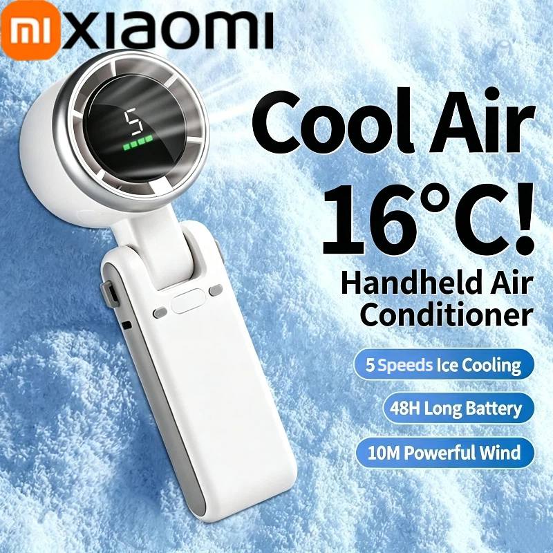 Xiaomi 3-in-1 ファン 5 スピード 3600mAh 充電式リチウム電池 USB 充電トラベルミニファン旅行アウトドアアクティビティ用