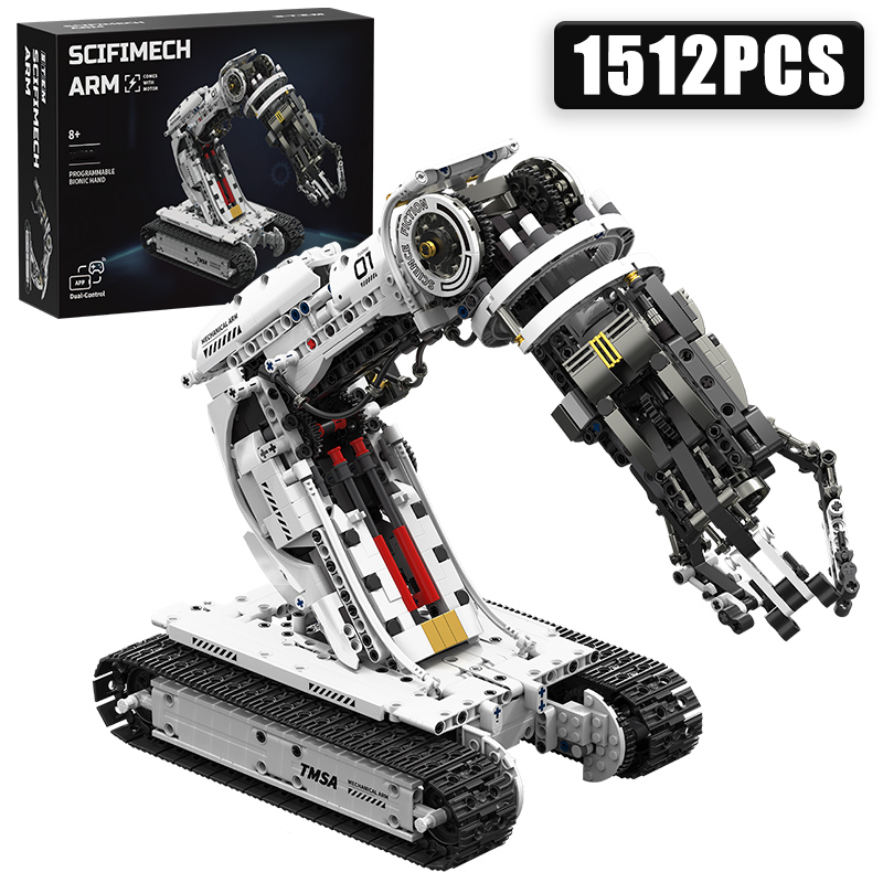 テクニカル 1512 個サイエンスフィクションプログラミングロボットアームビルディングブロックハイテクエンジニアリング車レンガのおもちゃ子供大人のギフト