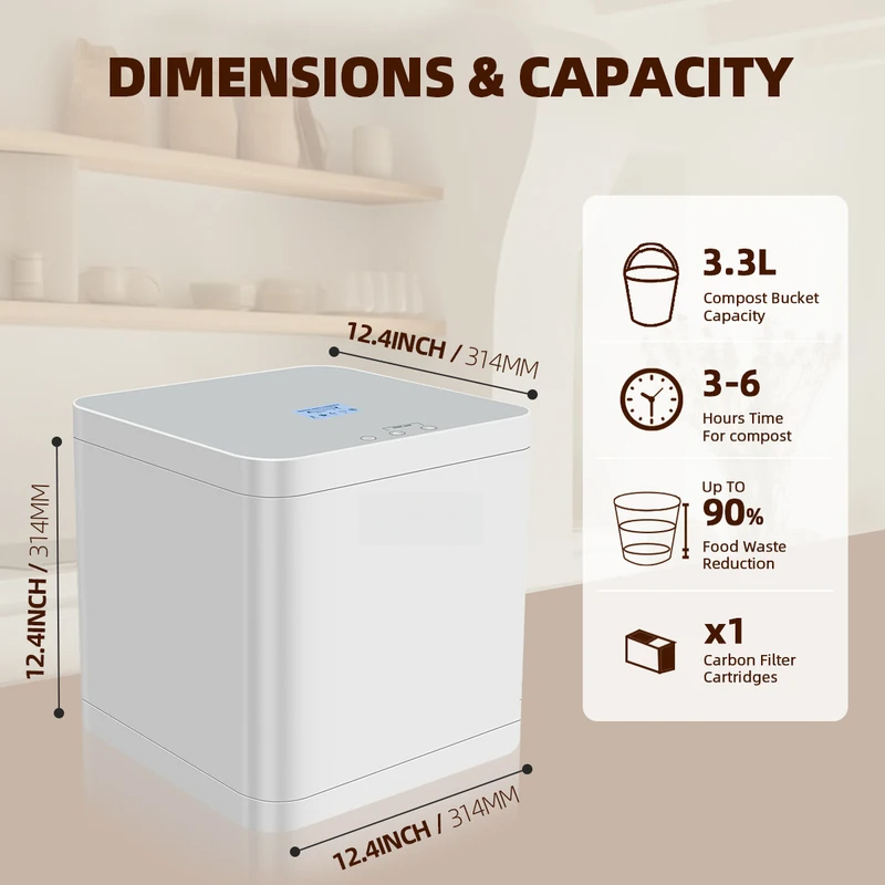 スマートホーム電気コンポスターキッチン食品廃棄物急速堆肥化デジタルディスプレイ世界市場への期待