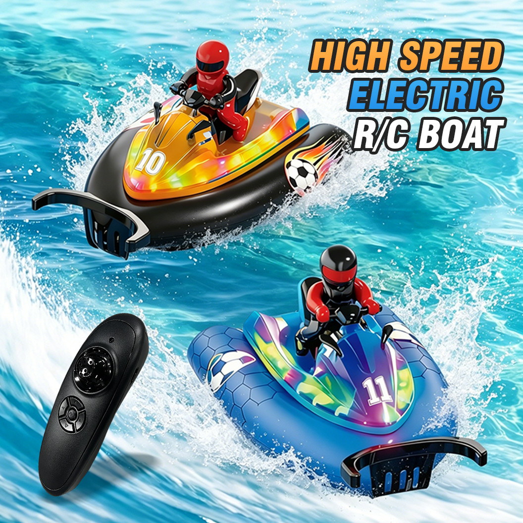 高速 RC ボート電動リモコンジェットスキーレーシングモーターボート防水バスプールインタラクティブ水のおもちゃのギフト子供男の子