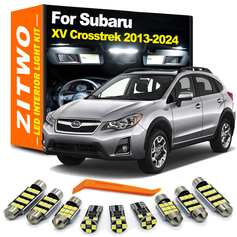 ZITWO LED インテリアライトライセンスプレートランプキットスバル XV Crosstrek 2013-2017 2018 2019 2020 2021 2022 2023 アクセサリー