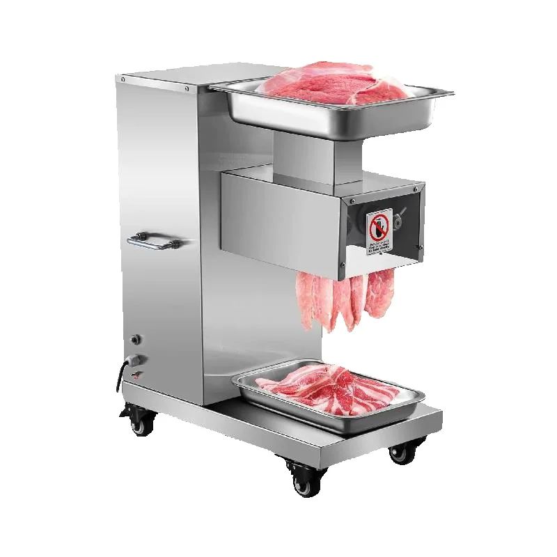 SucceBuy 500Kg/H 電気肉スライサー 750 ワット商業肉カッター 3 ミリメートルステンレス鋼の刃食品切断スライサーマシン