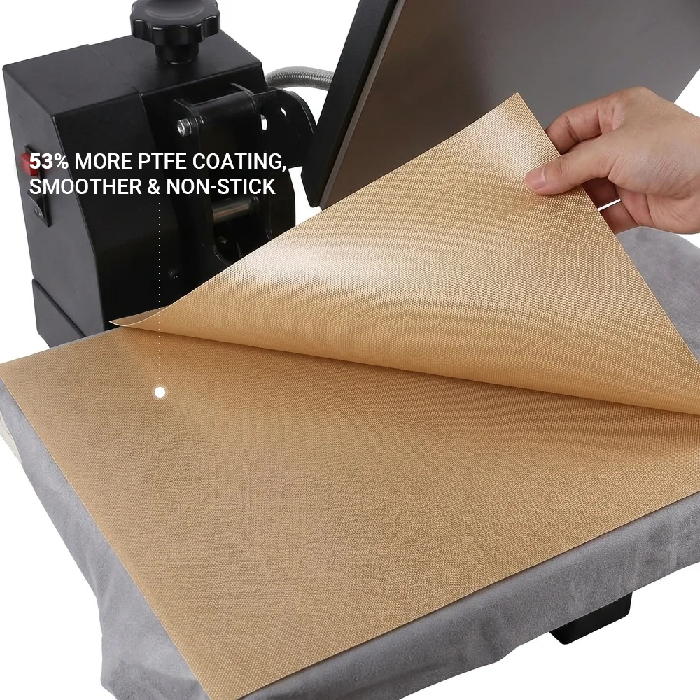 3 Pack PTFE Teflon Sheet for Heat Press Transfer Sheet Non Stick 40*60cm Heat Transfer Paper Reusable Heat Resistant Craft Mat