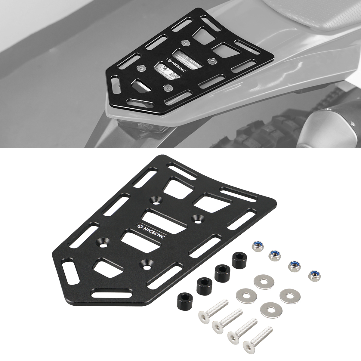 KTM 2004-2026 EXC 300 EXCF 350 EXC 450 SXF 250 SXF 450 XCF 350 XCW 300 リア荷物テールラックカーゴブラケット GasGas EC300